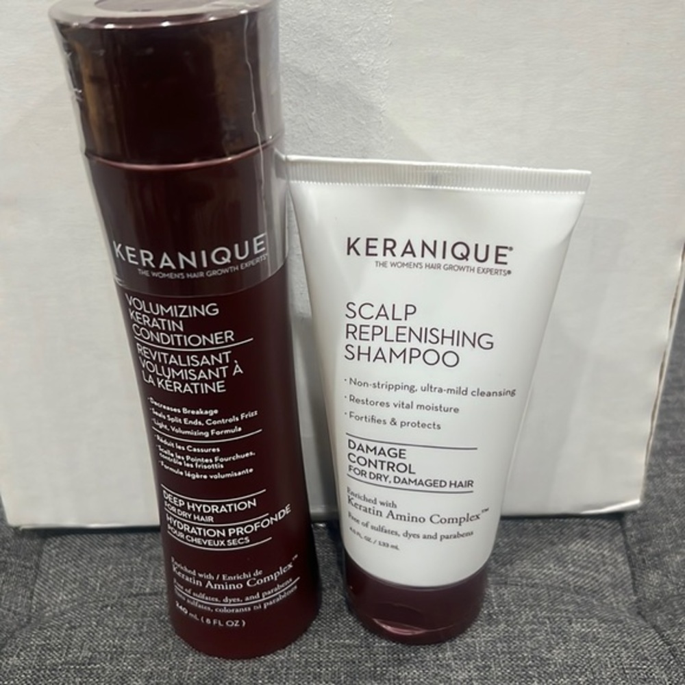 Keranique shampoo and conditioner‎ bundle.